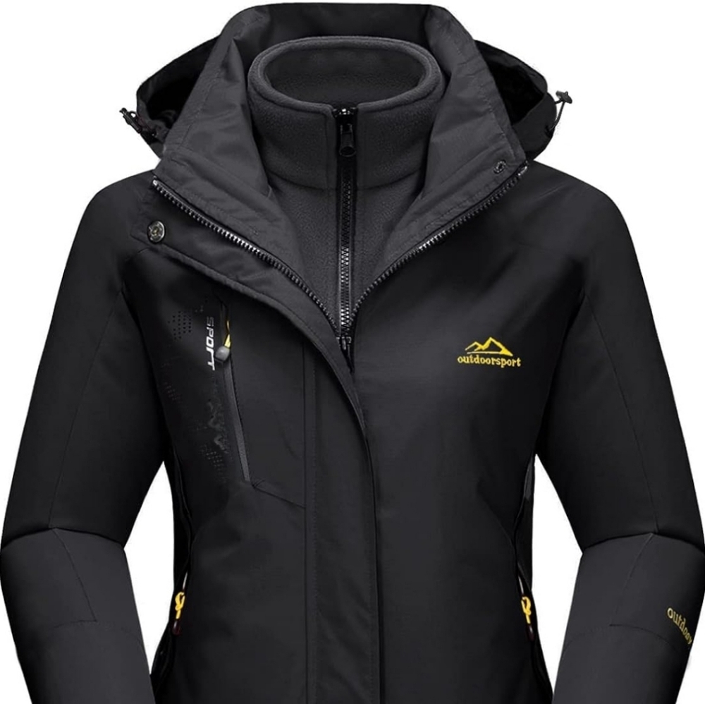 MAGCOMSEN Women's Winter Coats 3-IN-1 Snow Ski Jacket Water Resistant Windproof